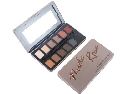 12 цветов Nude Rose палитра теней для век частная косметика оптом 12 colors Nude Rose eyeshadow palette private label cosmetics wholesale
