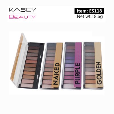 China Customized OEM private label eyeshadow Factory 12 colors glitter palette ES118 China Customized OEM private label eyeshadow Factory 12 colors glitter palette ES118