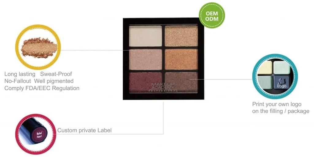 Exclusive 18-Color Private Label Paper Eyeshadow Palette -ES0522