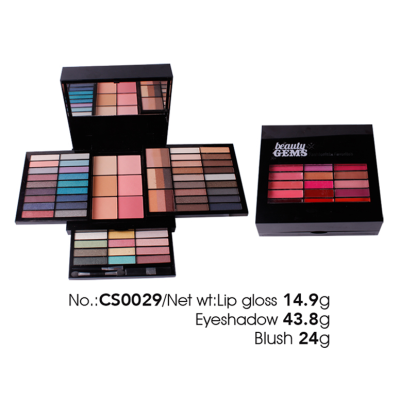 Private label makeup set (include eyeshadow, blusher,compact powder)