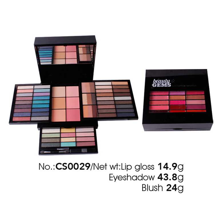 Private label makeup set (include eyeshadow, blusher,compact powder) Private label makeup set (include eyeshadow, blusher,compact powder)