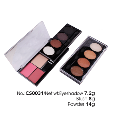 Private label makeup set (include eyeshadow, blusher,compact powder) Private label makeup set (include eyeshadow, blusher,compact powder)