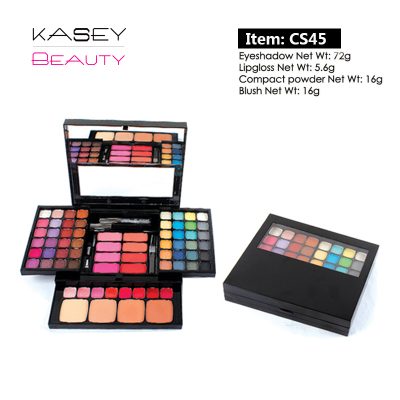 Private label makeup set (include eyeshadow, blusher,compact powder) Private label makeup set (include eyeshadow, blusher,compact powder)