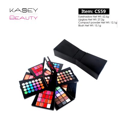 Private label makeup set (include eyeshadow, blusher,compact powder)