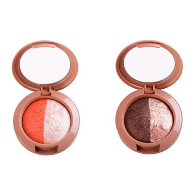 Best selling 2 colors baked eyeshadow individual highly pigment BS002 Best selling 2 colors baked eyeshadow individual highly pigment BS002