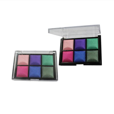 Luxury Private Label Cosmetics Manufacturer 6 colors eyeshadow palette high pigment ES0076