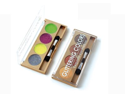 Palette di ombretti Glittering Cream 4 colori etichetta bianca ES0123