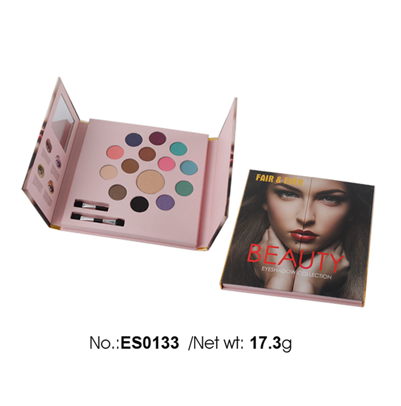 Custom printing 14 colors pressed face powder palette ES0133 Custom printing 14 colors pressed face powder palette ES0133