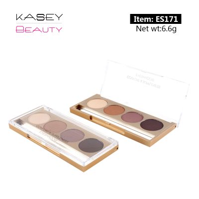 New wholesale private label makeup 4 colors eyeshadow palette matte ES0171