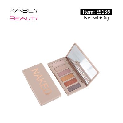 6 Colors Makeup Eyeshadow Palette Private Label Highly Pigmented ES0186 6 Colors Makeup Eyeshadow Palette Private Label Highly Pigmented ES0186