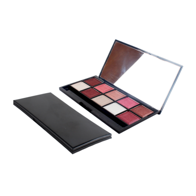 FDA approved New Design Custom Cosmetics 10 colors eyeshadow palette