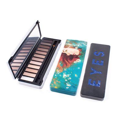 Custom Tin Box Eyeshadows Palette 12 colors private label Custom Tin Box Eyeshadows Palette 12 colors private label