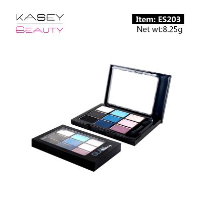 Long-lasting makeup 9 colors Shimmer eye shadow palette private label ES0203 Long-lasting makeup 9 colors Shimmer eye shadow palette private label ES0203