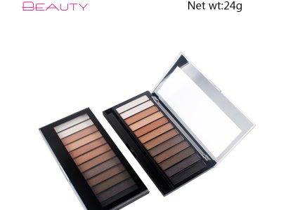 Custom your own brand 12 colors glitter eyeshadow palette ES0228