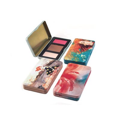 Custom small metal containers 3 colors eyeshadow palette Custom small metal containers 3 colors eyeshadow palette
