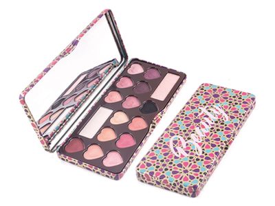 Vegan private label cosmetics eyeshadow metal container 16 colors ES0308-1