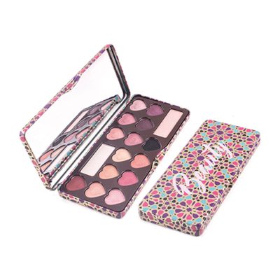 Vegan private label cosmetics eyeshadow metal container 16 colors ES0308-1 Vegan private label cosmetics eyeshadow metal container 16 colors ES0308-1