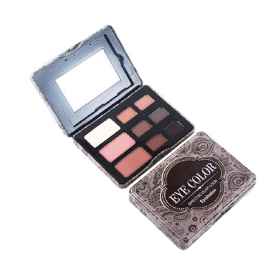 Custom tin box eyeshadow palette 9 colors high pigment Custom tin box eyeshadow palette 9 colors high pigment