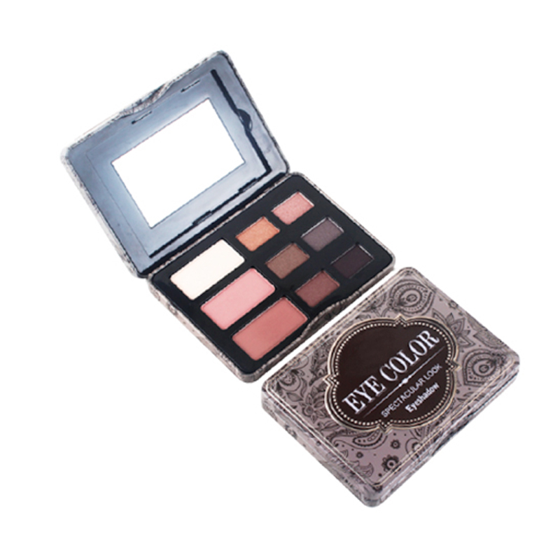 Custom tin box eyeshadow palette 9 colors high pigment ES0311 Custom tin box eyeshadow palette 9 colors high pigment ES0311