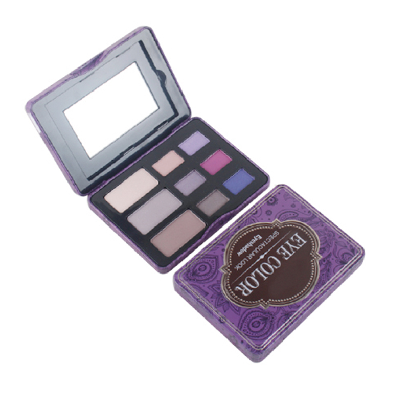Custom tin box eyeshadow palette 9 colors high pigment ES0311 Custom tin box eyeshadow palette 9 colors high pigment ES0311