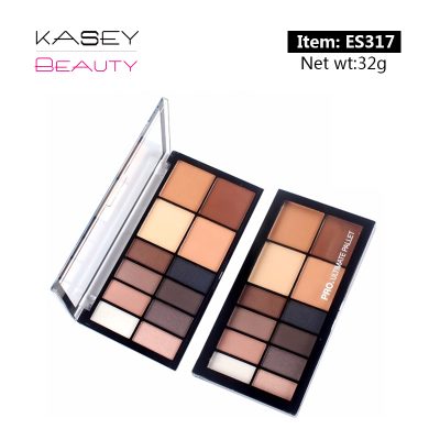 luxury private label cosmetics 12 colors eyeshadow palette high pigment ES0317