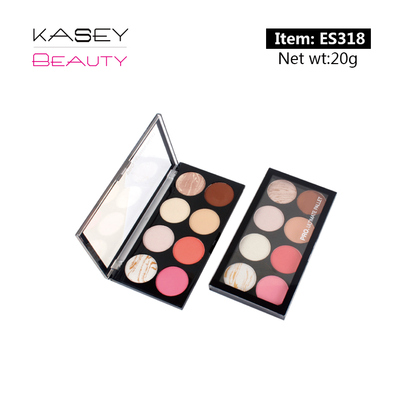 luxury private label Eye Shadow Palette 8 colors high pigment ES0318 luxury private label Eye Shadow Palette 8 colors high pigment ES0318