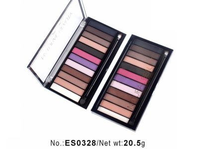 Vegan private label cosmetics 12 colors high pigment eyeshadow palette ES0328