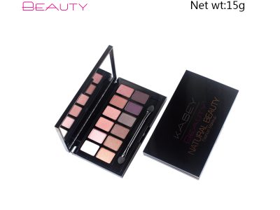 Label pribadi palet eyeshadow glitter 12 warna ES0330