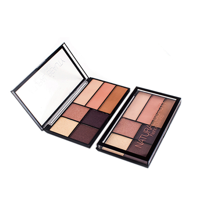 Günstige Glitzer-Lidschatten-Palette 7 Farben, Eigenmarke ES0371