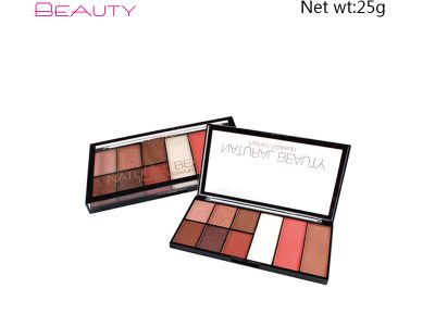 Hermosa paleta de sombras de ojos 7 colores marca privada ES0372