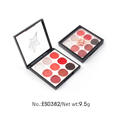 Paleta de sombras de ojos con brillo más vendida 9 colores ES0382 Paleta de sombras de ojos con brillo más vendida 9 colores ES0382