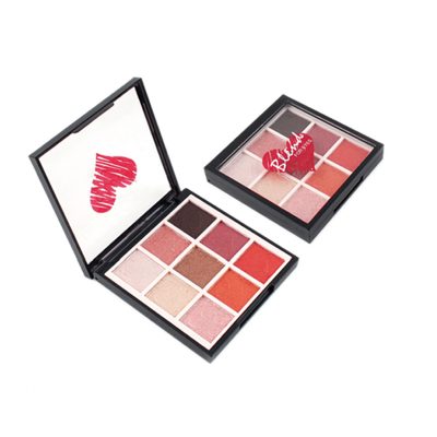 Private label 9 colors metallic eyeshadow palette ES0383