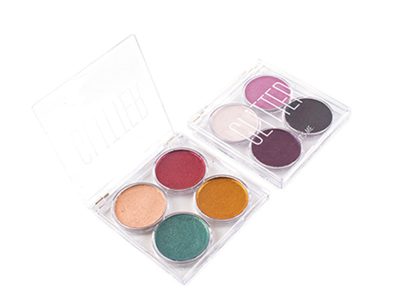 Palette di ombretti glitter per private label 4 colori ES0397