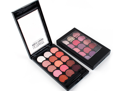 Private label 15 colors Glitter Eyeshadow Palette ES0412