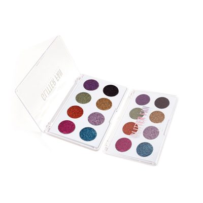 Private label 8 colors glitter paleta de sombras de ojos ES0427 Private label 8 colors glitter paleta de sombras de ojos ES0427