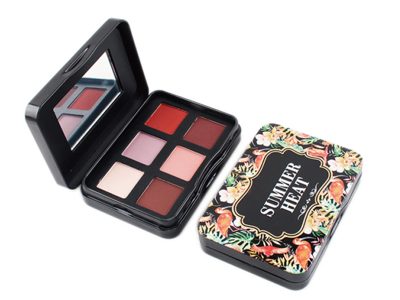 Palette de fards à paupières 6 couleurs boîte en fer blanc haute pigmentation marque privée ES0430