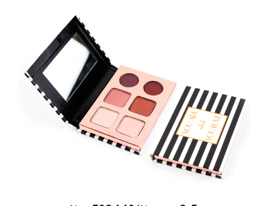 Paleta de sombras de ojos de cartón de 6 colores de maquillaje al por mayor ES0443