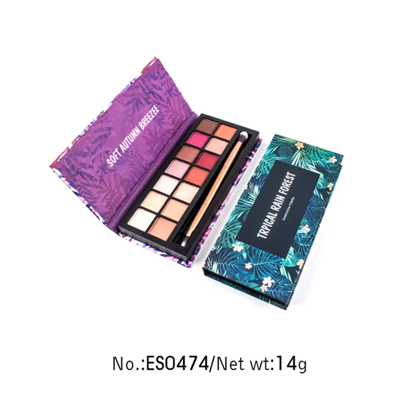 Private label paper eyeshadow palette 14 colors - ES0474