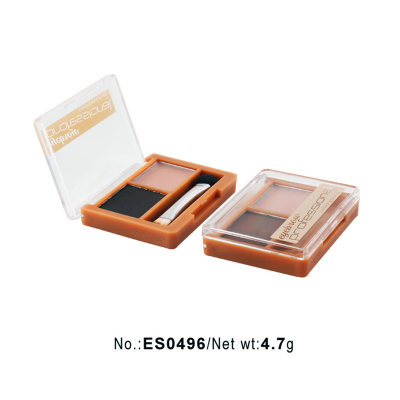 Private label cosmetics wholesale duo colors eyebrow powder Private label cosmetics wholesale duo colors eyebrow powder