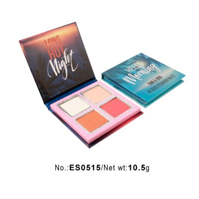 Private label cosmetics wholesale eyeshadow palette 4 colors ES0515 Private label cosmetics wholesale eyeshadow palette 4 colors ES0515