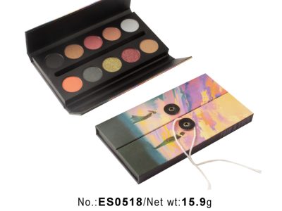 10 warna palet eyeshadow custom dengan gambar dan nama ES0518