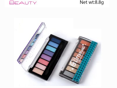 8 colors glittering eyeshadow palette private label ES109