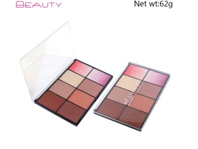 Cosméticos de marca privada de lujo Alto pigmento 6 colores paleta de polvos faciales ES296