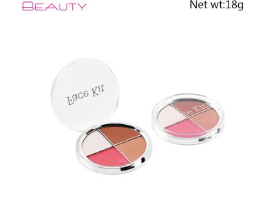 China Eyeshadow Manufacturers Custom Matte & Glitter & Shimmer 4 Color eyeshadow Private Label PS0265