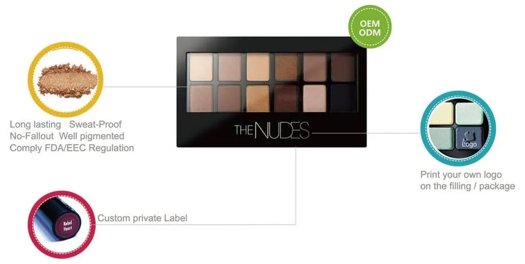 Private Label 12 colors Eyeshadow Palette - ES0330