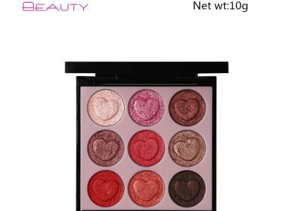 wholesale cosmetics high pigment 9 colors eyeshadow palette private label – ES0388