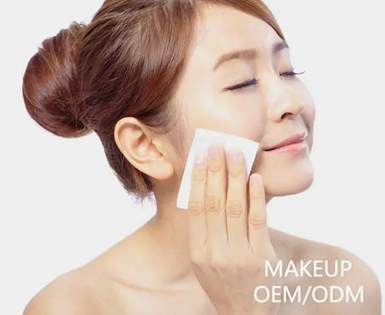 Private label makeup remover wipes