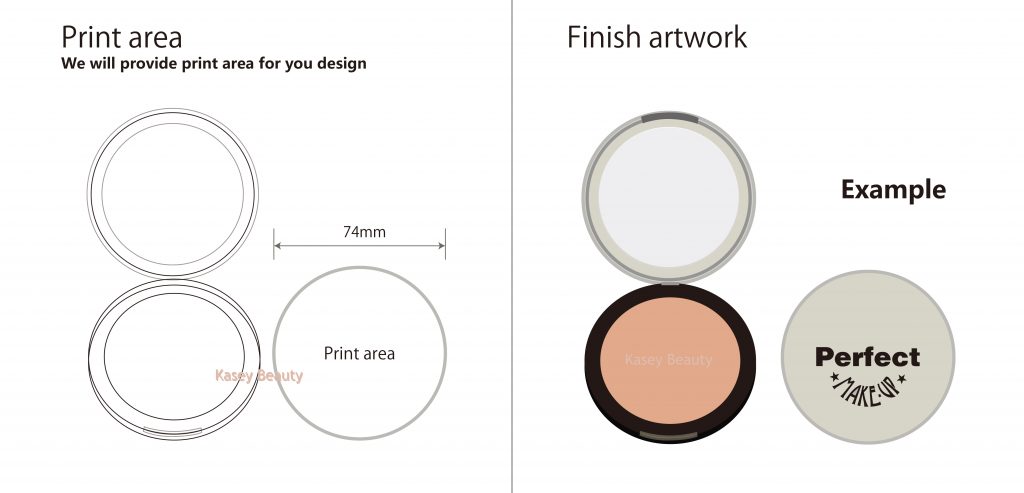 Private label compact powder PS0001 Private label compact powder PS0001