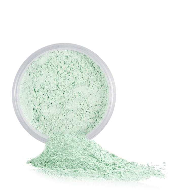Ultra fine green loose setting powder balancing