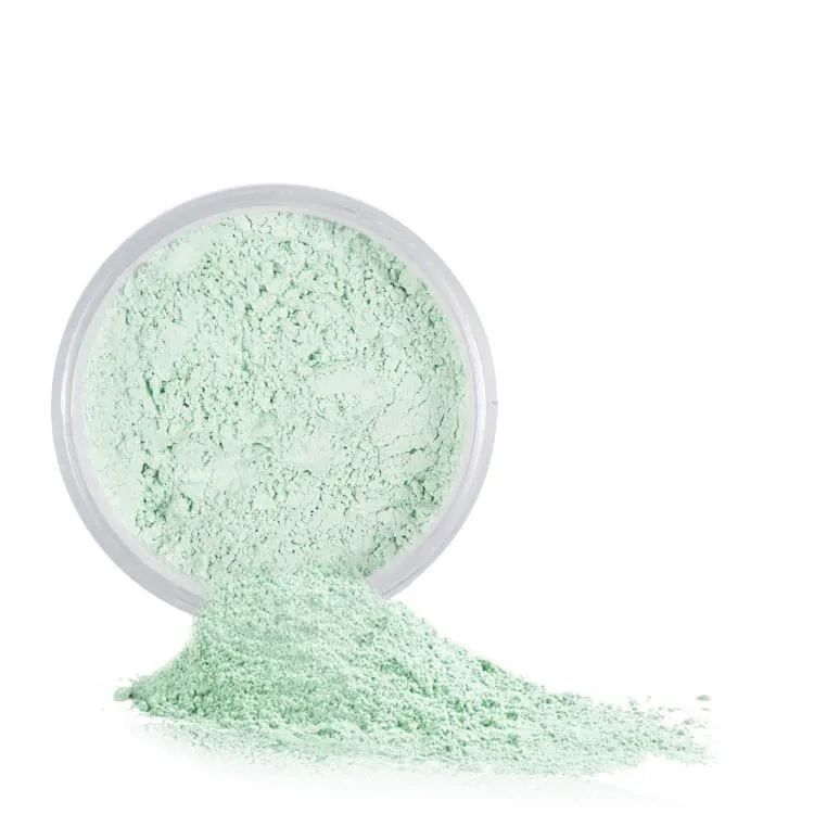 Private label ultra fine green matte loose setting powder - LS0028
